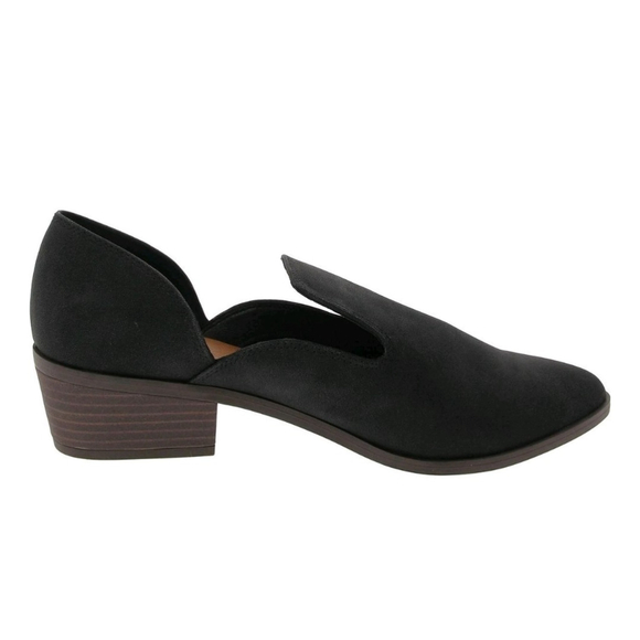 Lucky Brand Modern Western Oxford Loafers Moccasins 8.5 M BLACK White Brush - Picture 6 of 16